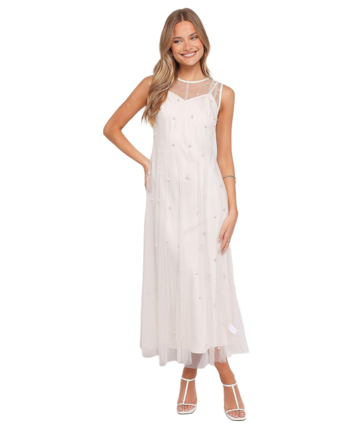 Petal and Pup Women’s Yulia Pearl Midi Dress – Ecru Petal and Pup Women’s Yulia Pearl Midi Dress – Ecru