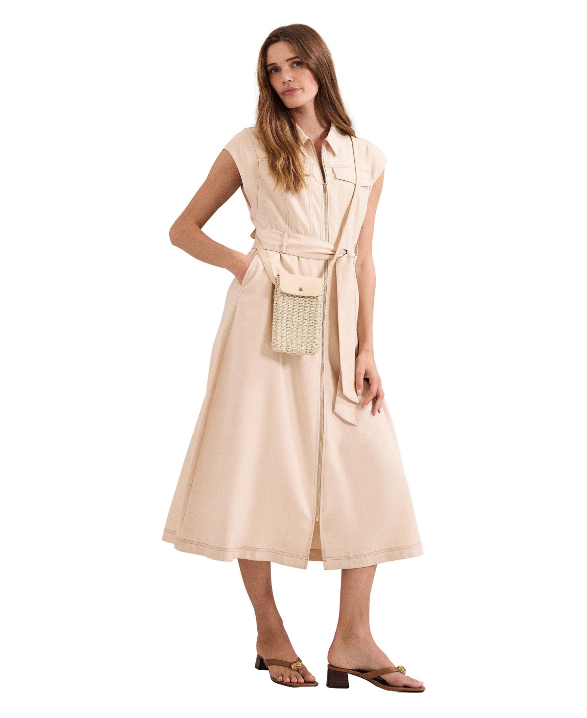 Phase Eight Women’s Alira Utility Dress – Stone