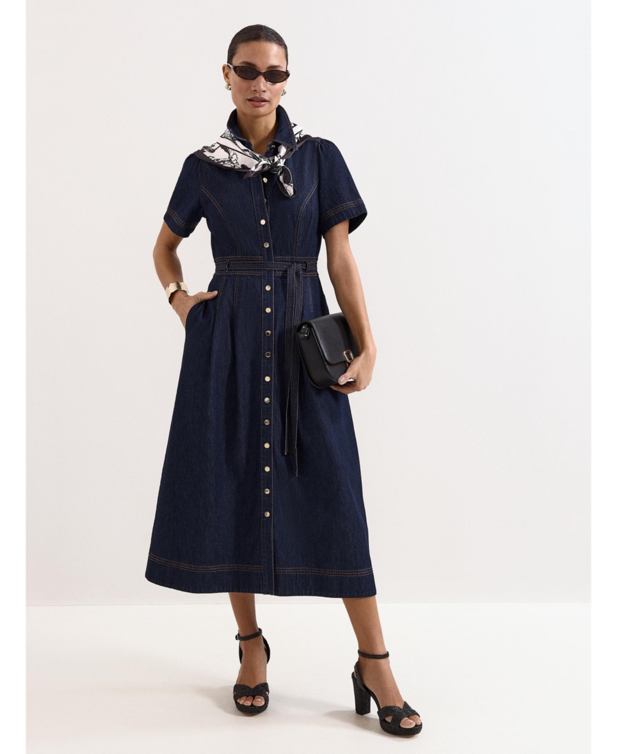 Phase Eight Women’s Aven Denim Dress – Blue