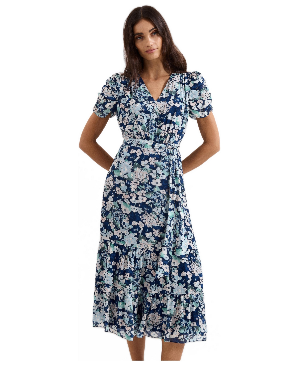 Phase Eight Women’s Azalea Floral Dress – Indigo Phase Eight Women’s Azalea Floral Dress – Indigo