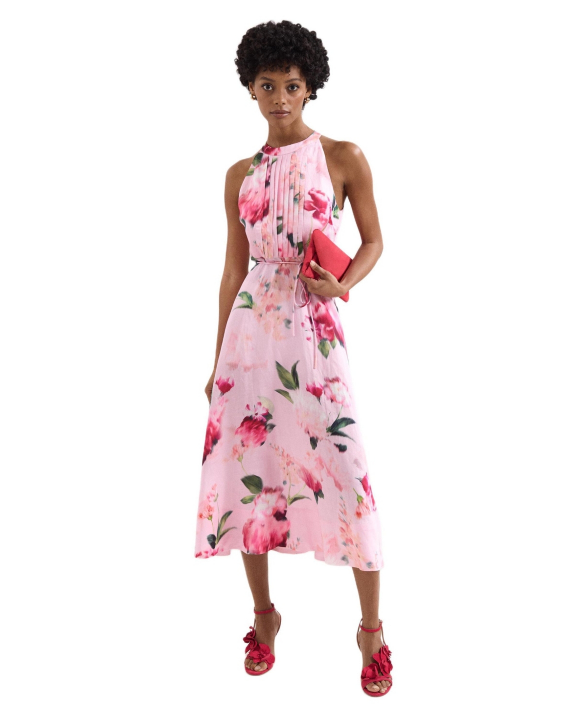 Phase Eight Women’s Bethany Midi Dress – Pink