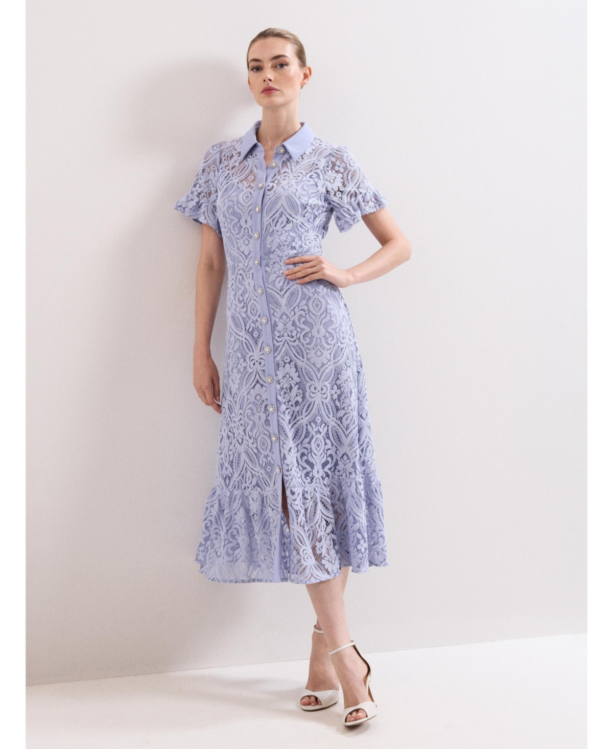 Phase Eight Women’s Carmine Lace Dress – Light/Pastel Blue 459 Phase Eight Women’s Carmine Lace Dress – Light/Pastel Blue 459