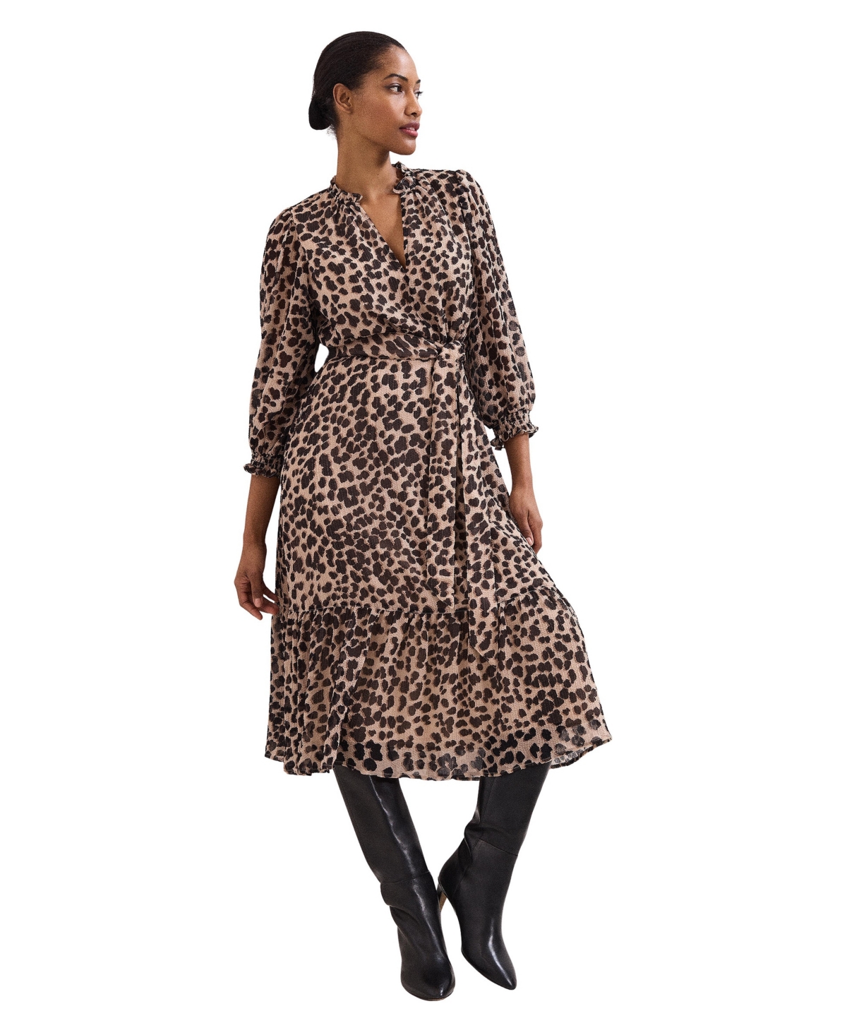 Phase Eight Women’s Carra Leopard Midi Dress – Multi Phase Eight Women’s Carra Leopard Midi Dress – Multi