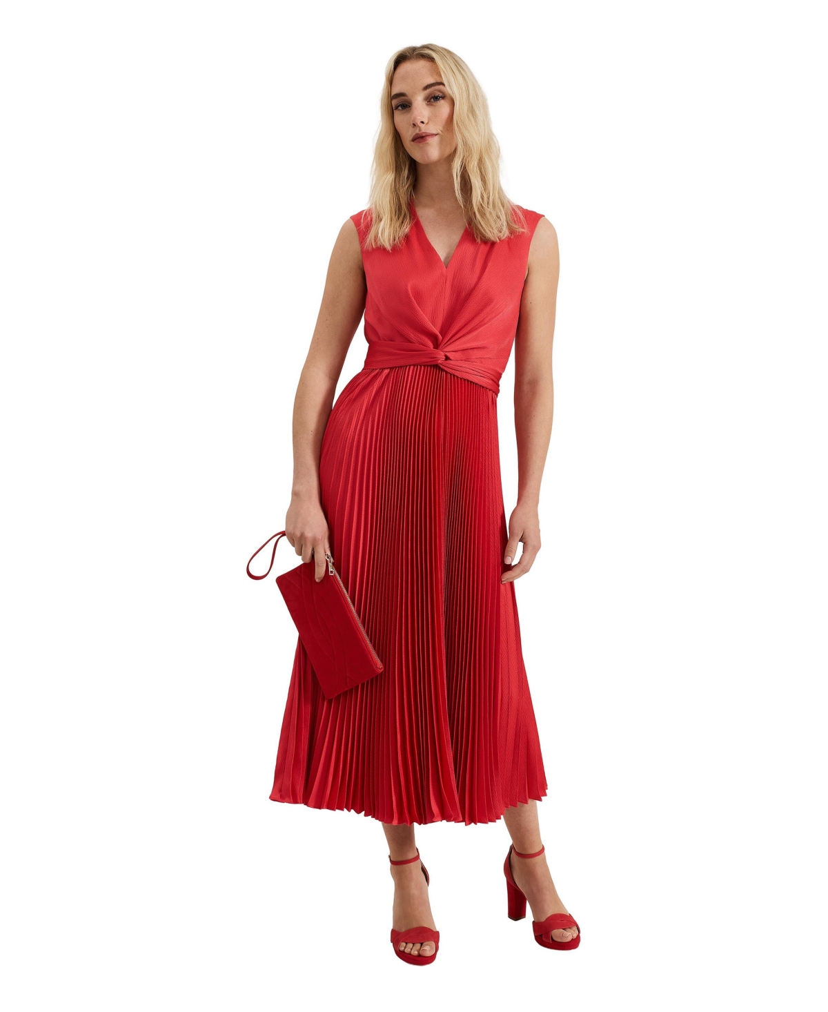 Phase Eight Women’s Celestia V-Neck Wrap Dress – Pink Phase Eight Women’s Celestia V-Neck Wrap Dress – Pink
