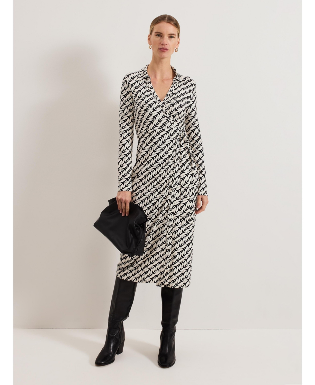 Phase Eight Women’s Gina Geo Wrap Dress – Navy/ivory Phase Eight Women’s Gina Geo Wrap Dress – Navy/ivory
