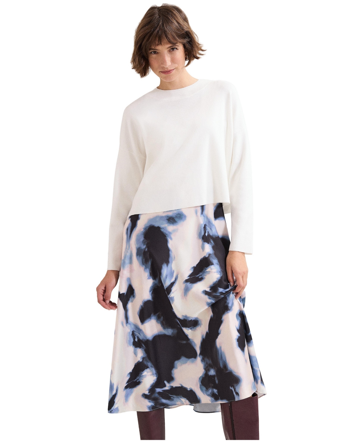 Phase Eight Women’s Issy Tye Dye 2-in-1 Midi Dress – Multi