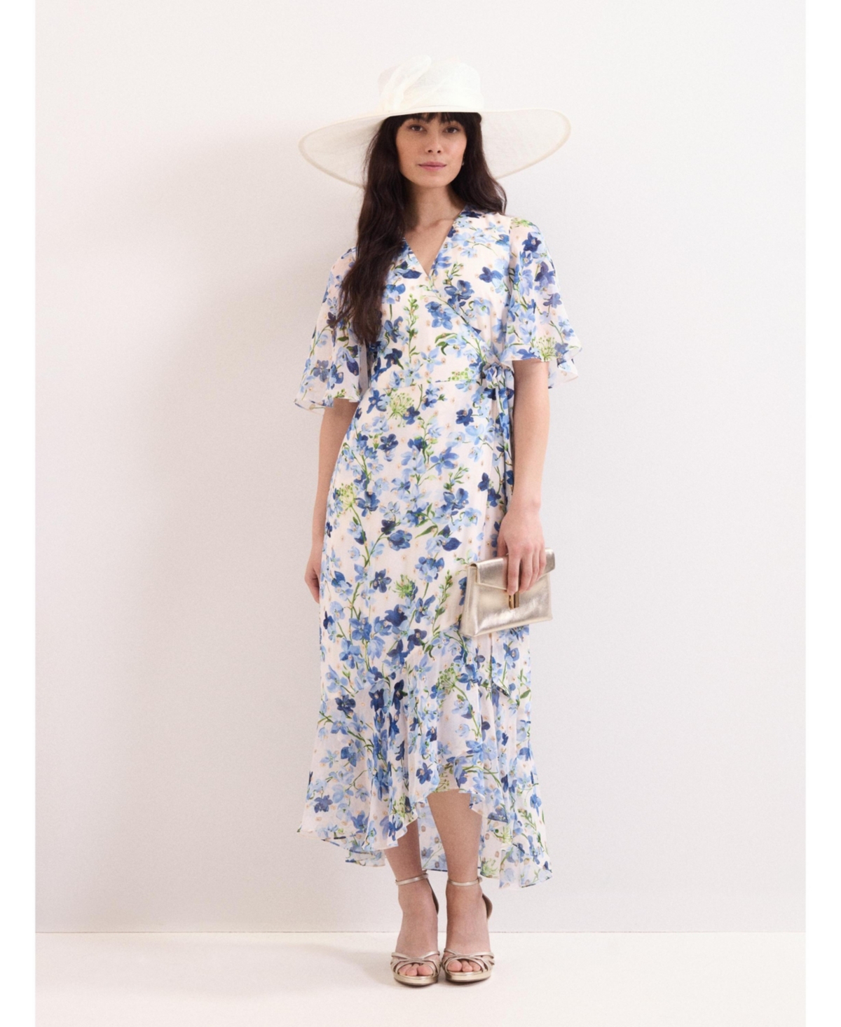 Phase Eight Women’s Juliette Floral Midi Dress – White