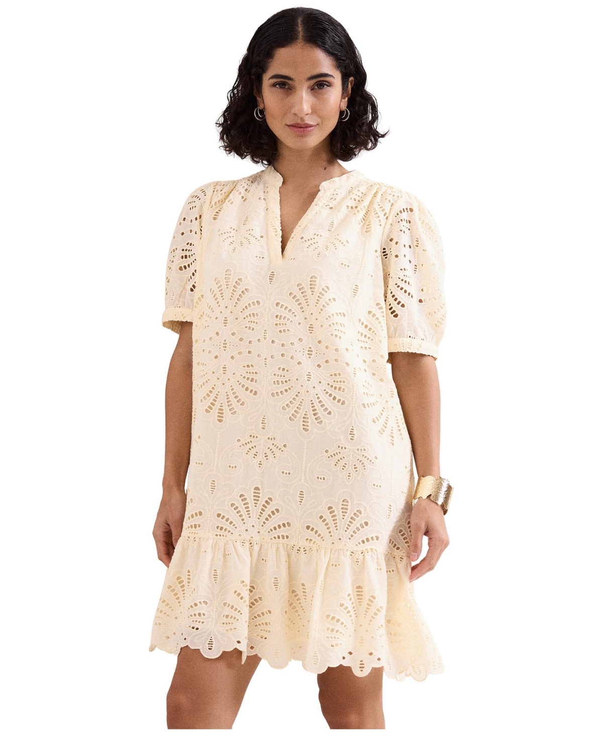 Phase Eight Women’s Liliana Embroidered Mini Dress – Yellow Phase Eight Women’s Liliana Embroidered Mini Dress – Yellow