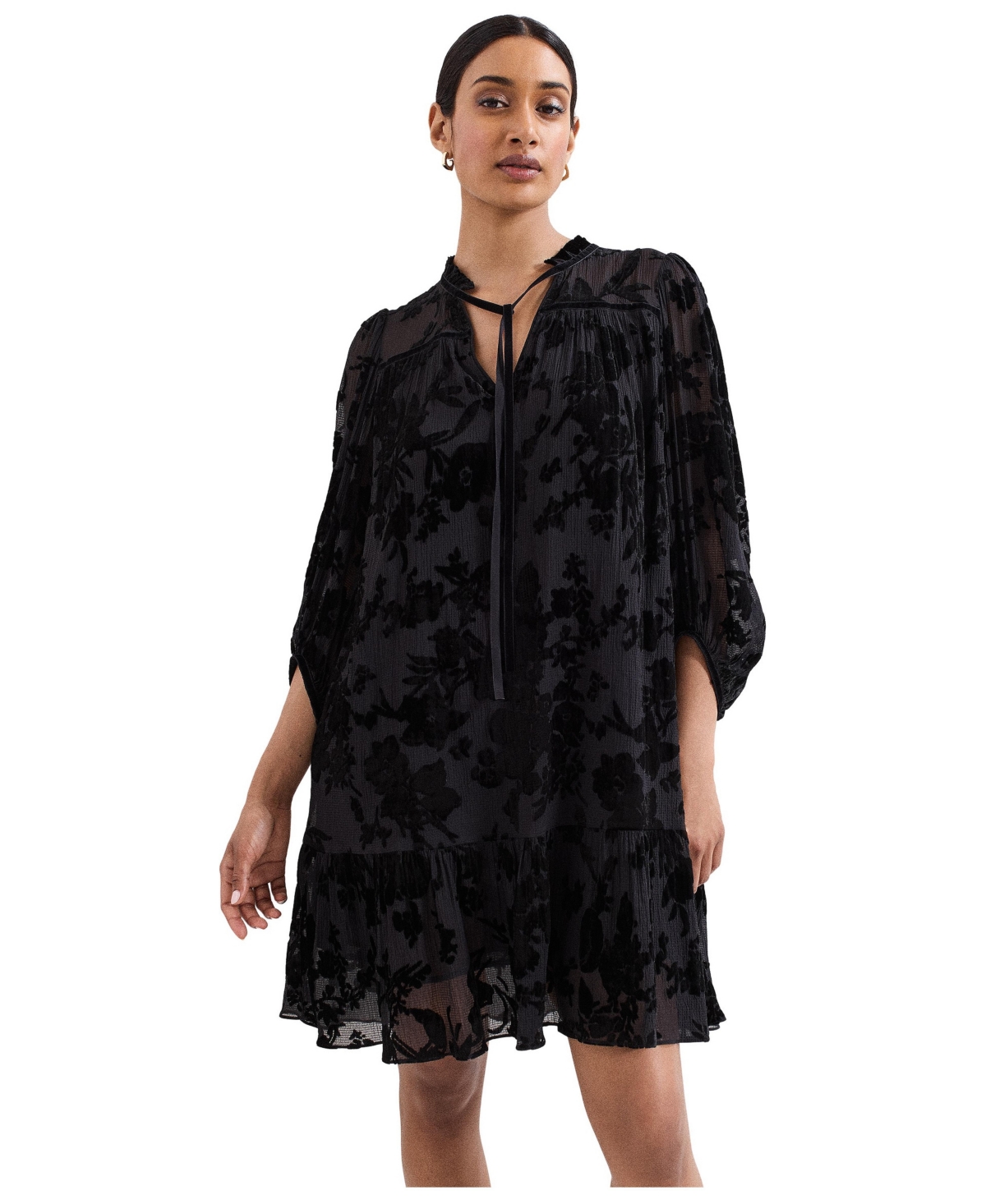Phase Eight Women’s Mila Velvet Dress – Black