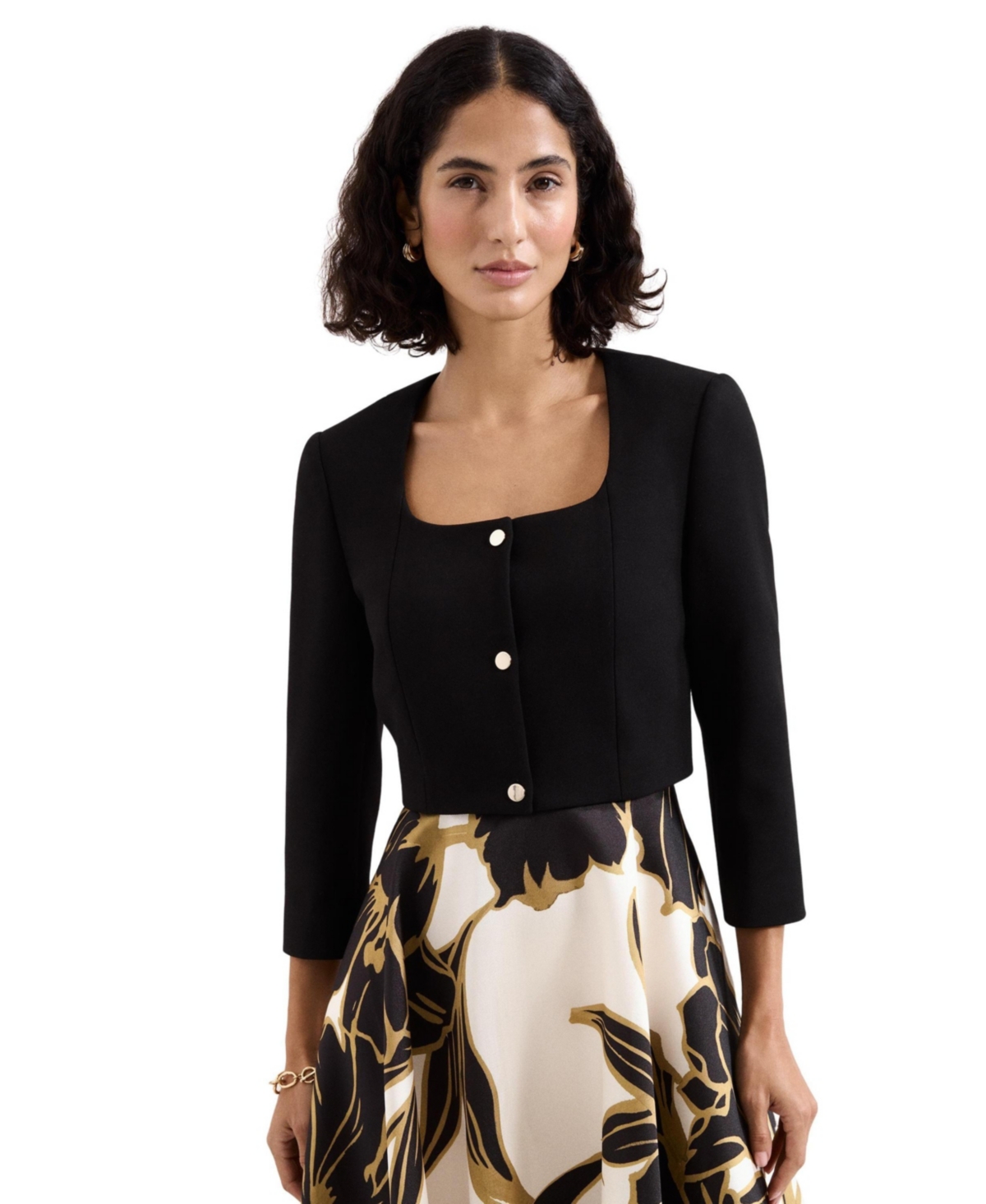 Phase Eight Women’s Miranda 3/4 Sleeve Jacket – Black Phase Eight Women’s Miranda 3/4 Sleeve Jacket – Black