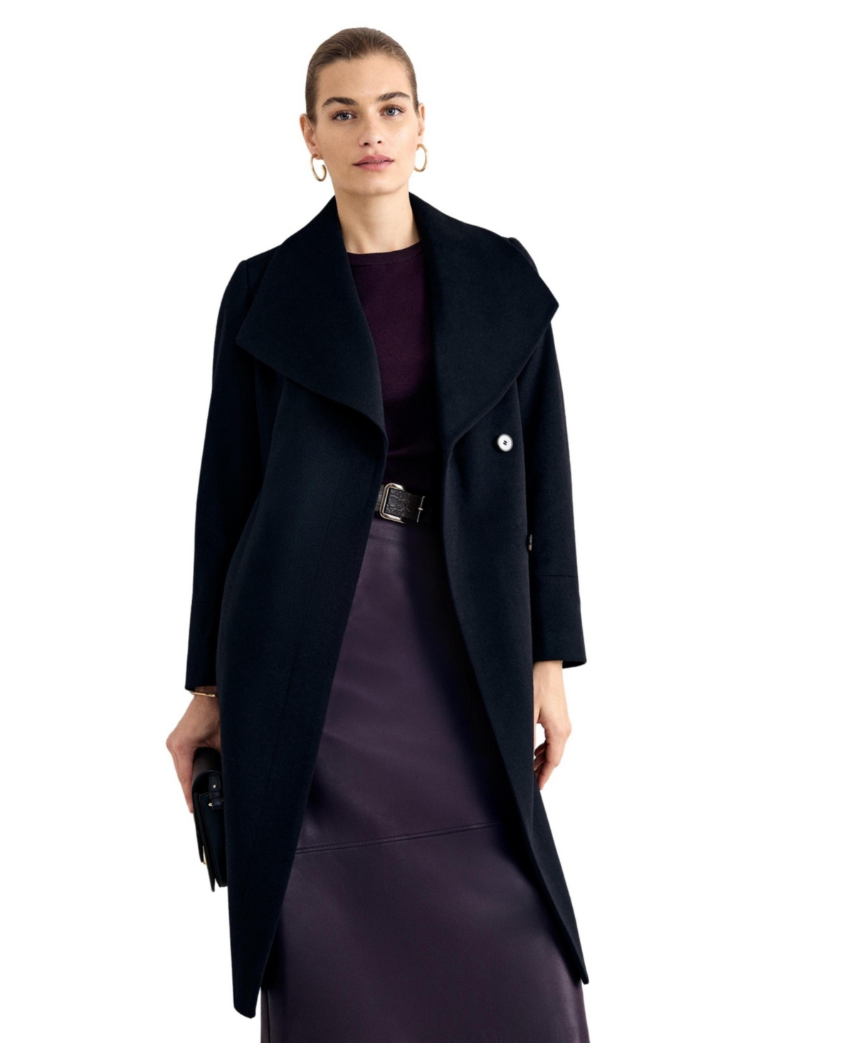 Phase Eight Women’s Nicci Wool Coat – Black