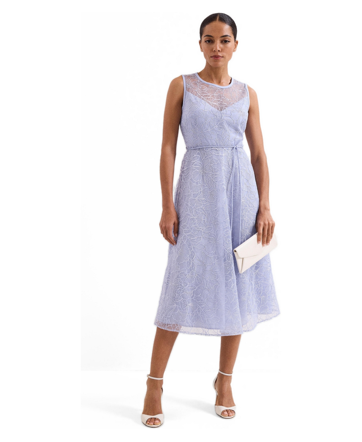 Phase Eight Women’s Sakura Floral Embroidered Lace Dress – Pale blue Phase Eight Women’s Sakura Floral Embroidered Lace Dress – Pale blue