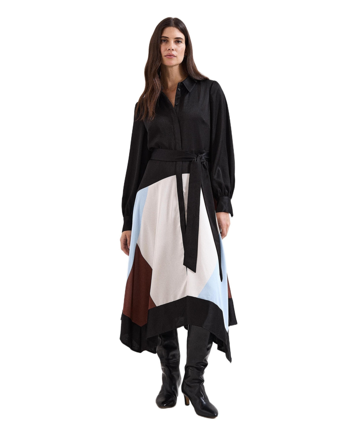 Phase Eight Women’s Samalie Satin Hanky Dress – Black Phase Eight Women’s Samalie Satin Hanky Dress – Black