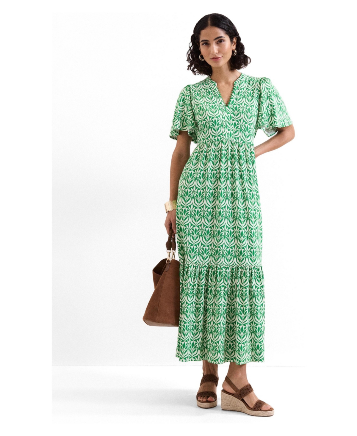Phase Eight Women’s Shakira Jersey Dress – Green