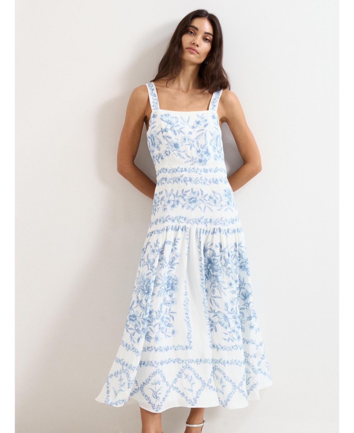 Phase Eight Women’s Torin Floral Dress – Pale blue