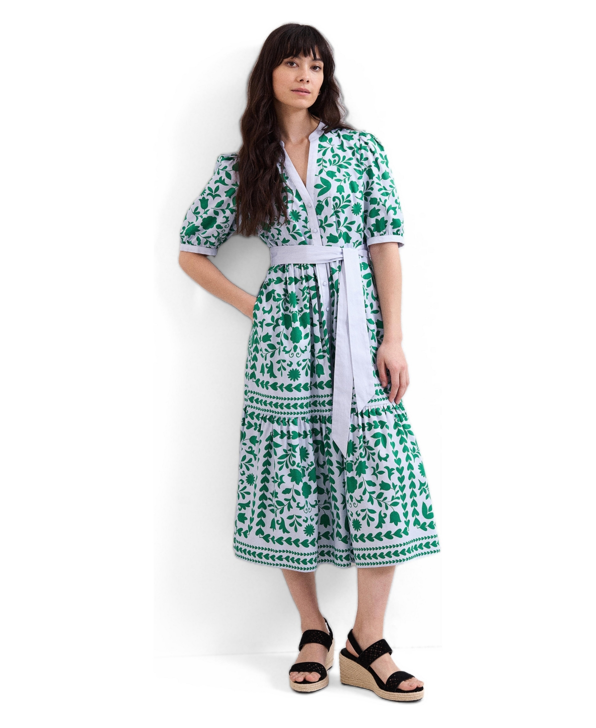 Phase Eight Women’s Trinity Printed Midi Dress – Blue Phase Eight Women’s Trinity Printed Midi Dress – Blue