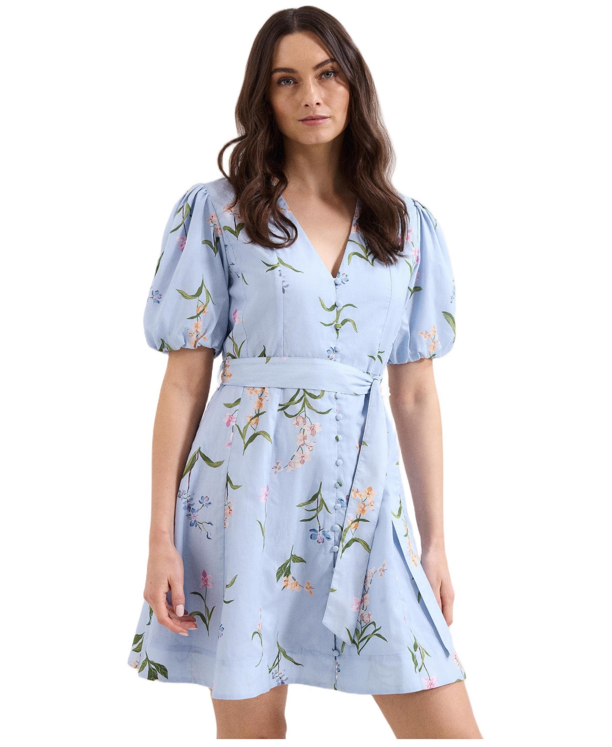 Phase Eight Women’s Velma Floral Mini Dress – Blue Phase Eight Women’s Velma Floral Mini Dress – Blue
