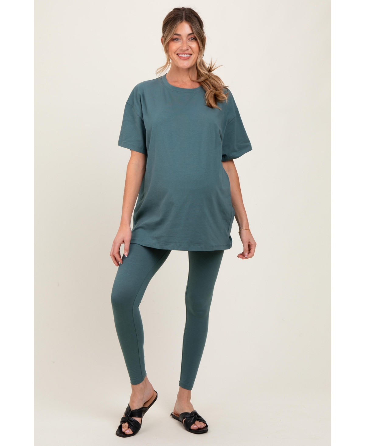 Pinkblush Maternity Light Olive Oversized Crewneck Short Sleeve and Legging Set – Light olive Pinkblush Maternity Light Olive Oversized Crewneck Short Sleeve and Legging Set – Light olive