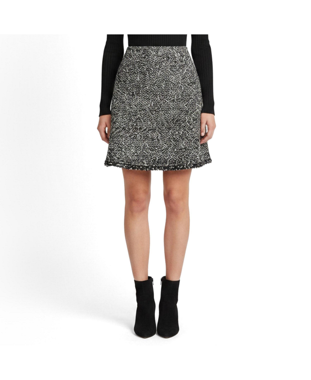 Pre-Owned Balenciaga Women’s Tweed Zip Up Mini Skirt Pre-Owned Balenciaga Women’s Tweed Zip Up Mini Skirt