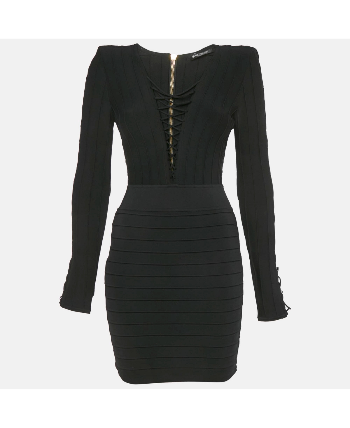 Pre-Owned Balmain Women’s Black Knit Dress