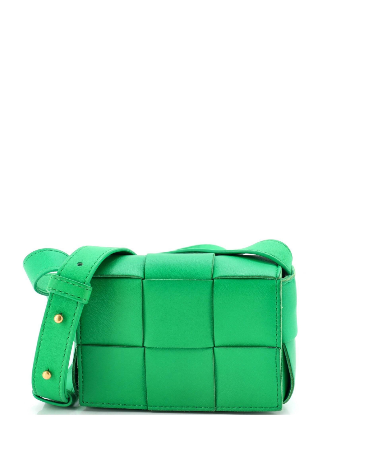 Pre-Owned Bottega Veneta Candy Cassette Crossbody Bag Maxi Intrecciato Leather – Green Pre-Owned Bottega Veneta Candy Cassette Crossbody Bag Maxi Intrecciato Leather – Green
