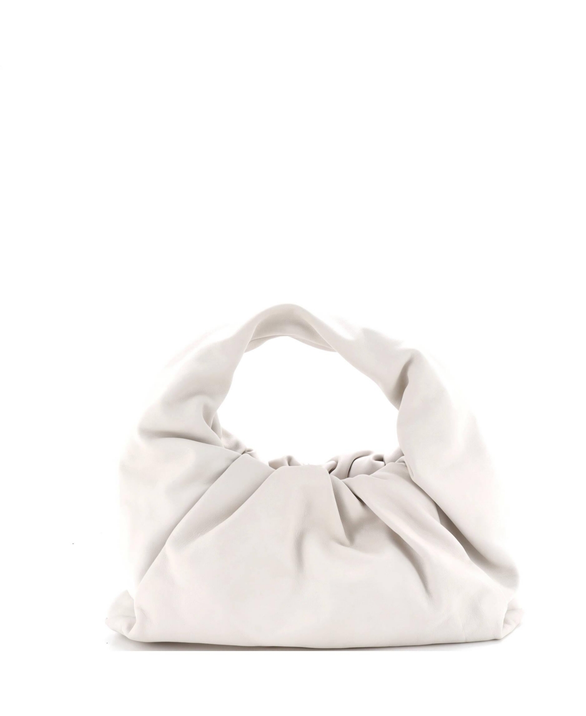 Pre-Owned Bottega Veneta Medium The Shoulder Pouch Leather – White
