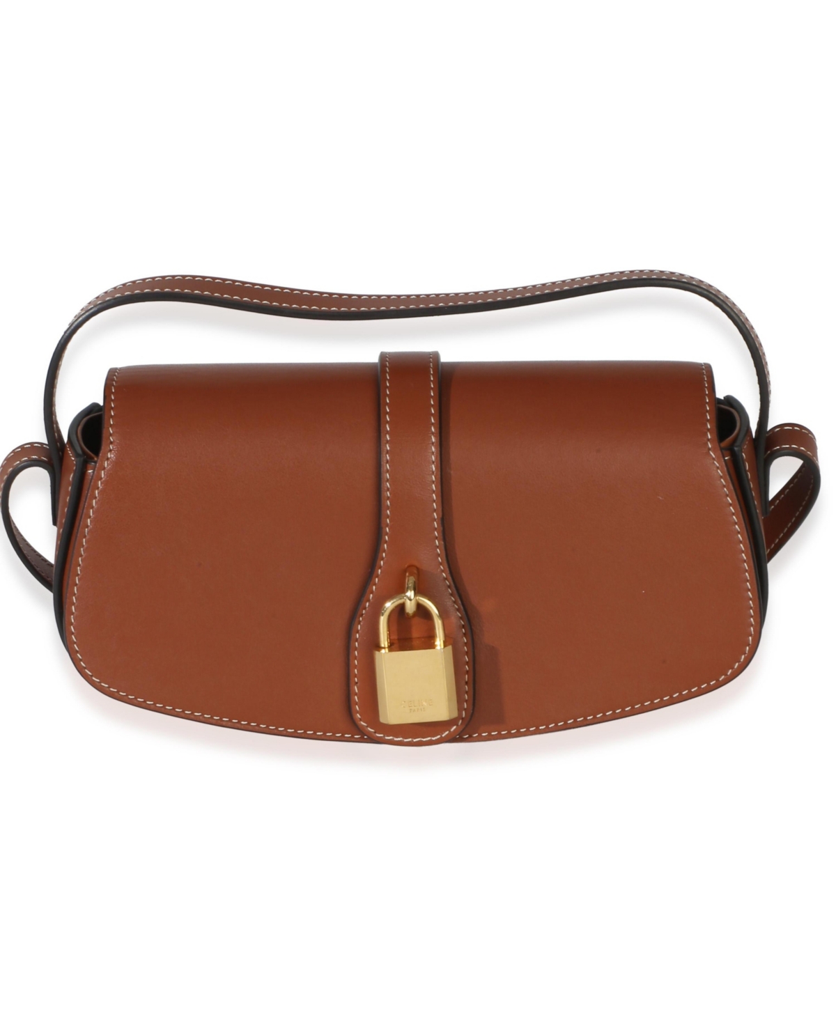 Pre-Owned Celine Brown Smooth Calfskin Tabou Clutch On Strap – Brown Pre-Owned Celine Brown Smooth Calfskin Tabou Clutch On Strap – Brown