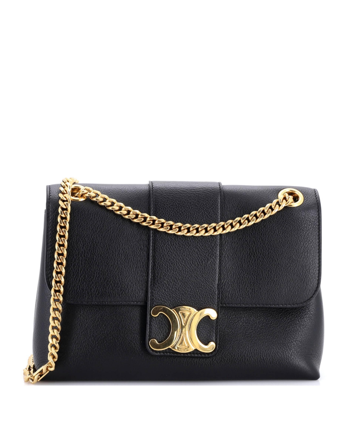 Pre-Owned Celine Teen Victoire Flap Shoulder Bag Leather – Black Pre-Owned Celine Teen Victoire Flap Shoulder Bag Leather – Black