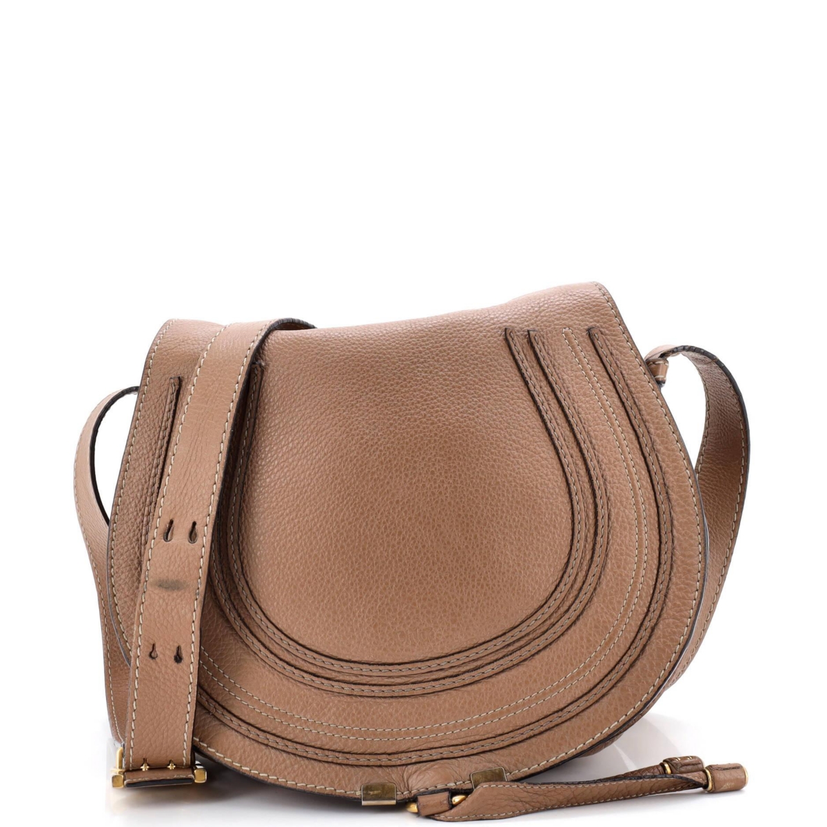 Pre-Owned Chloe Medium Marcie Crossbody Bag Leather – Brown Pre-Owned Chloe Medium Marcie Crossbody Bag Leather – Brown