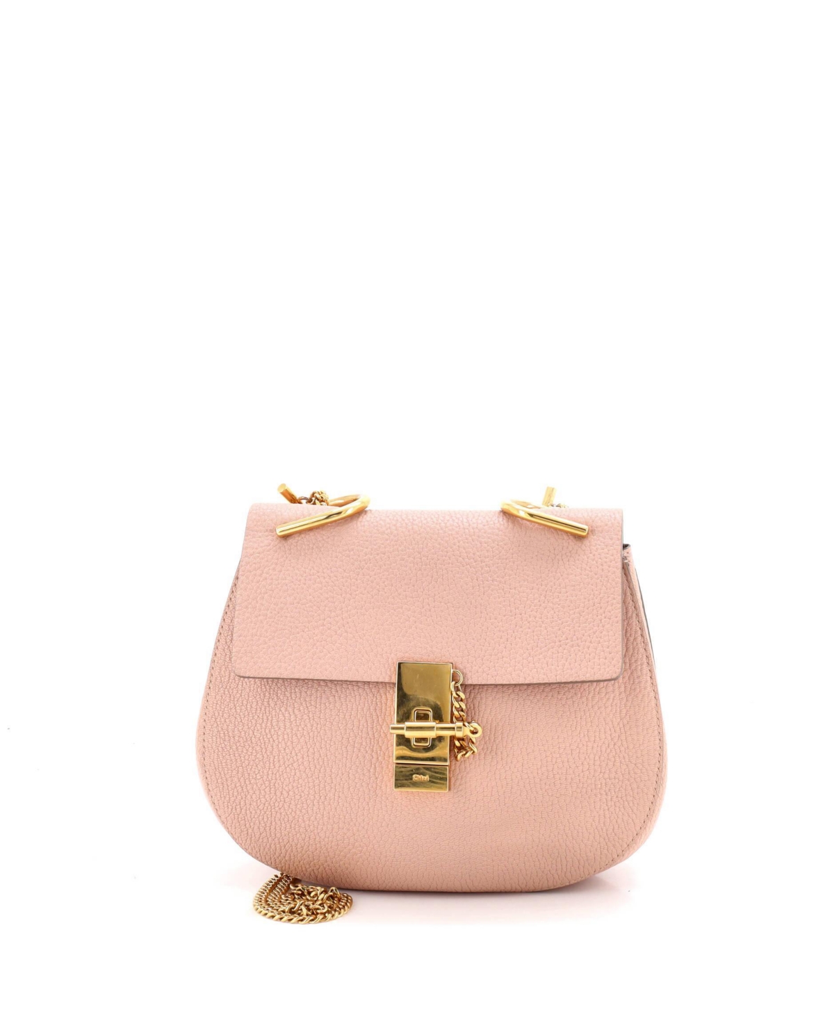 Pre-Owned Chloe Small Drew Crossbody Bag Leather – Pink