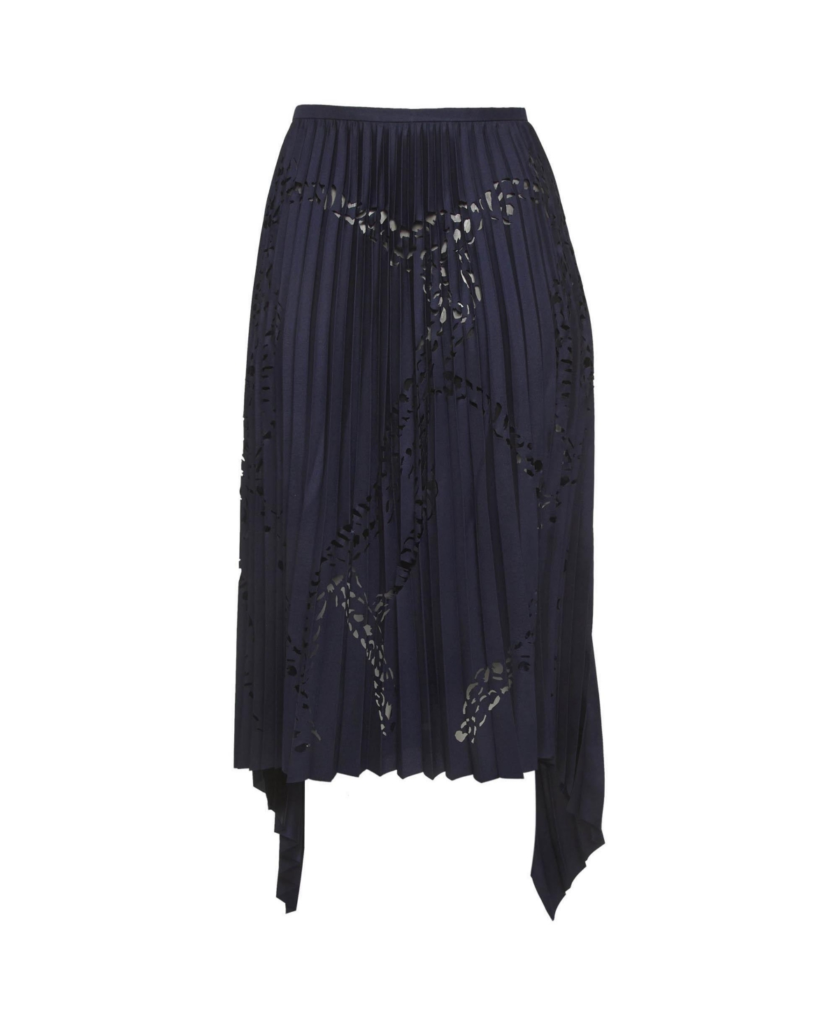 Pre-Owned Emilio Pucci Women’s Laser Cut Plisse High Low Hem Skirt Pre-Owned Emilio Pucci Women’s Laser Cut Plisse High Low Hem Skirt