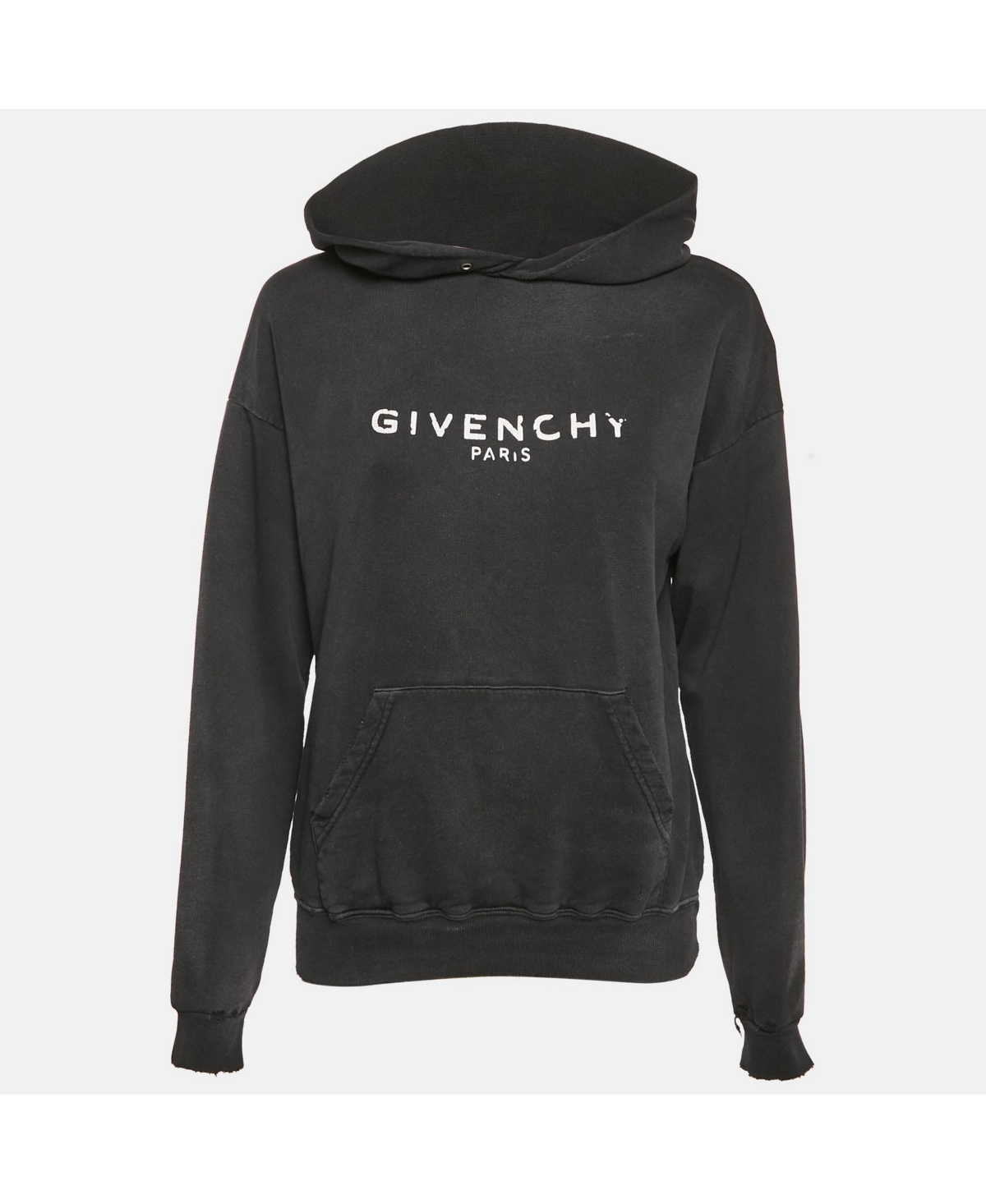 Pre-Owned Givenchy Women’s Faded Cotton Distressed Hoodie Pre-Owned Givenchy Women’s Faded Cotton Distressed Hoodie