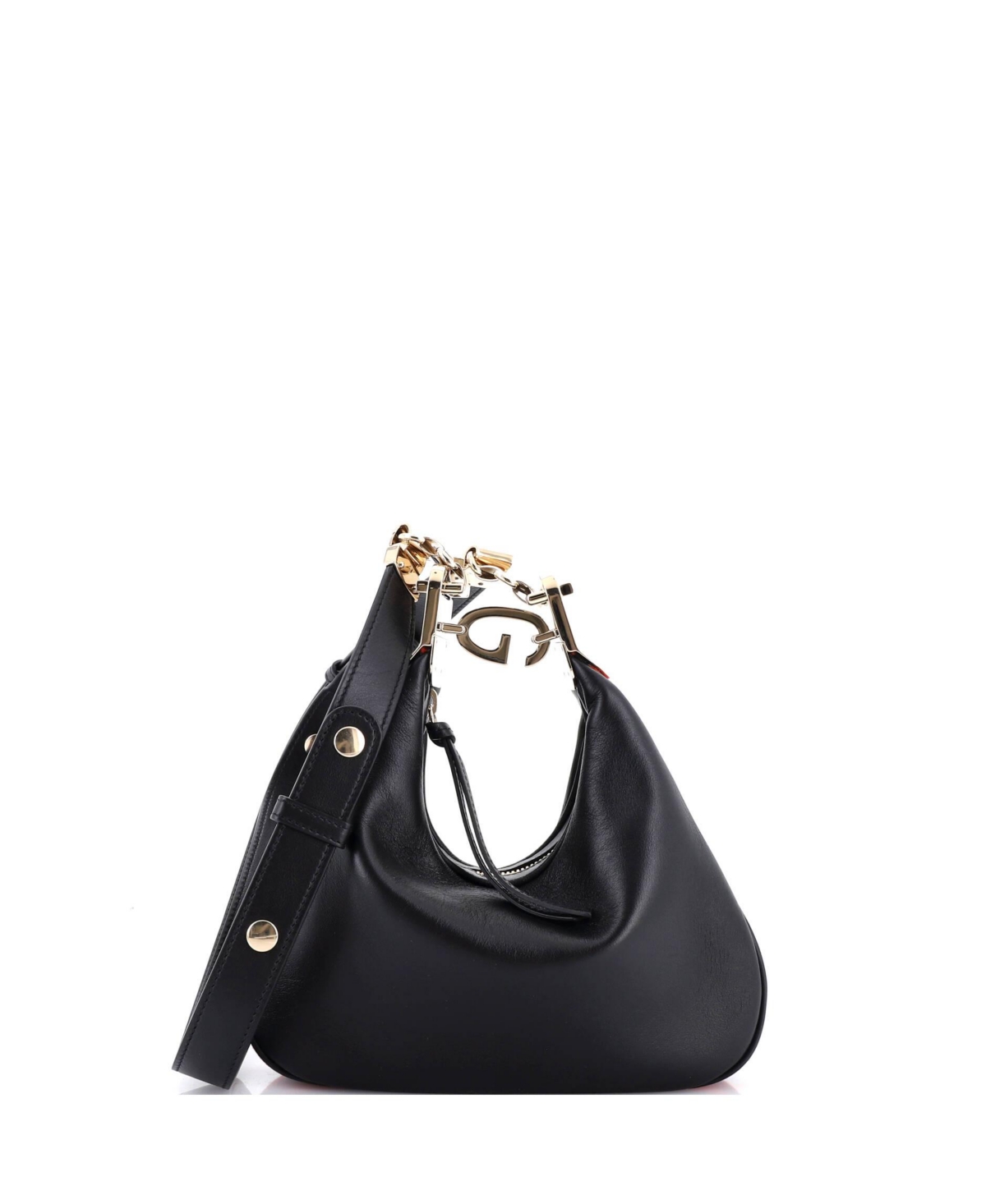 Pre-Owned Gucci Small Attache Shoulder Bag Leather – Black