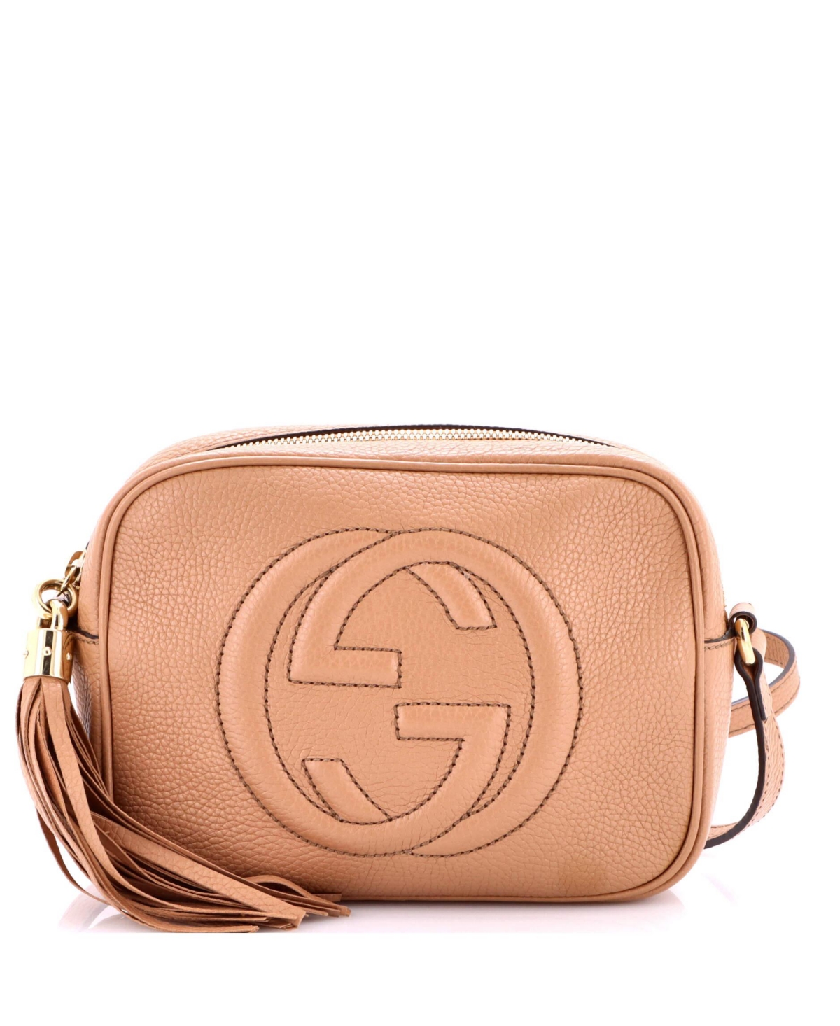 Pre-Owned Gucci Small Soho Disco Crossbody Bag Leather – Natural