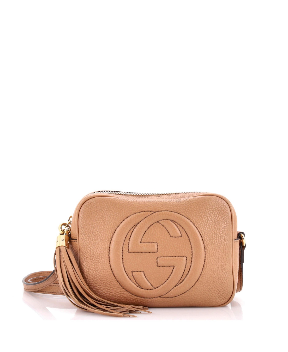 Pre-Owned Gucci Small Soho Disco Crossbody Bag Leather – Natural