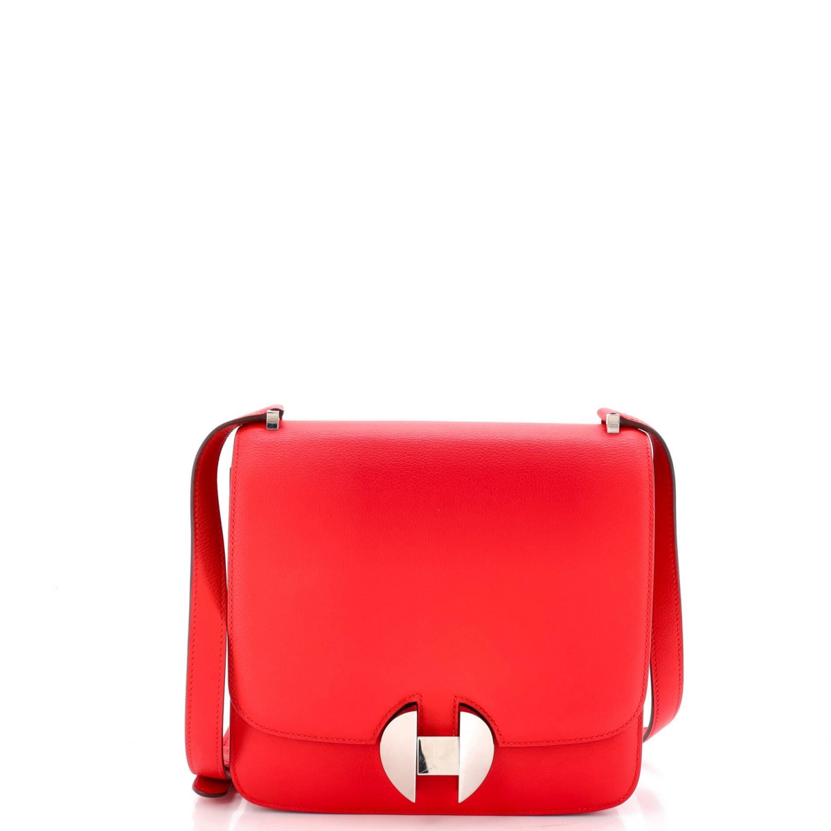 Pre-Owned HERMES 20 02 Shoulder Bag Evercolor – Red