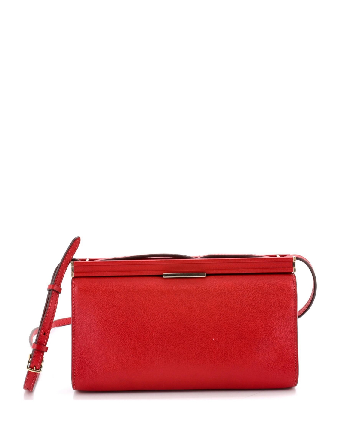 Pre-Owned HERMES 21 Clic-h Shoulder Bag Evercolor – Red