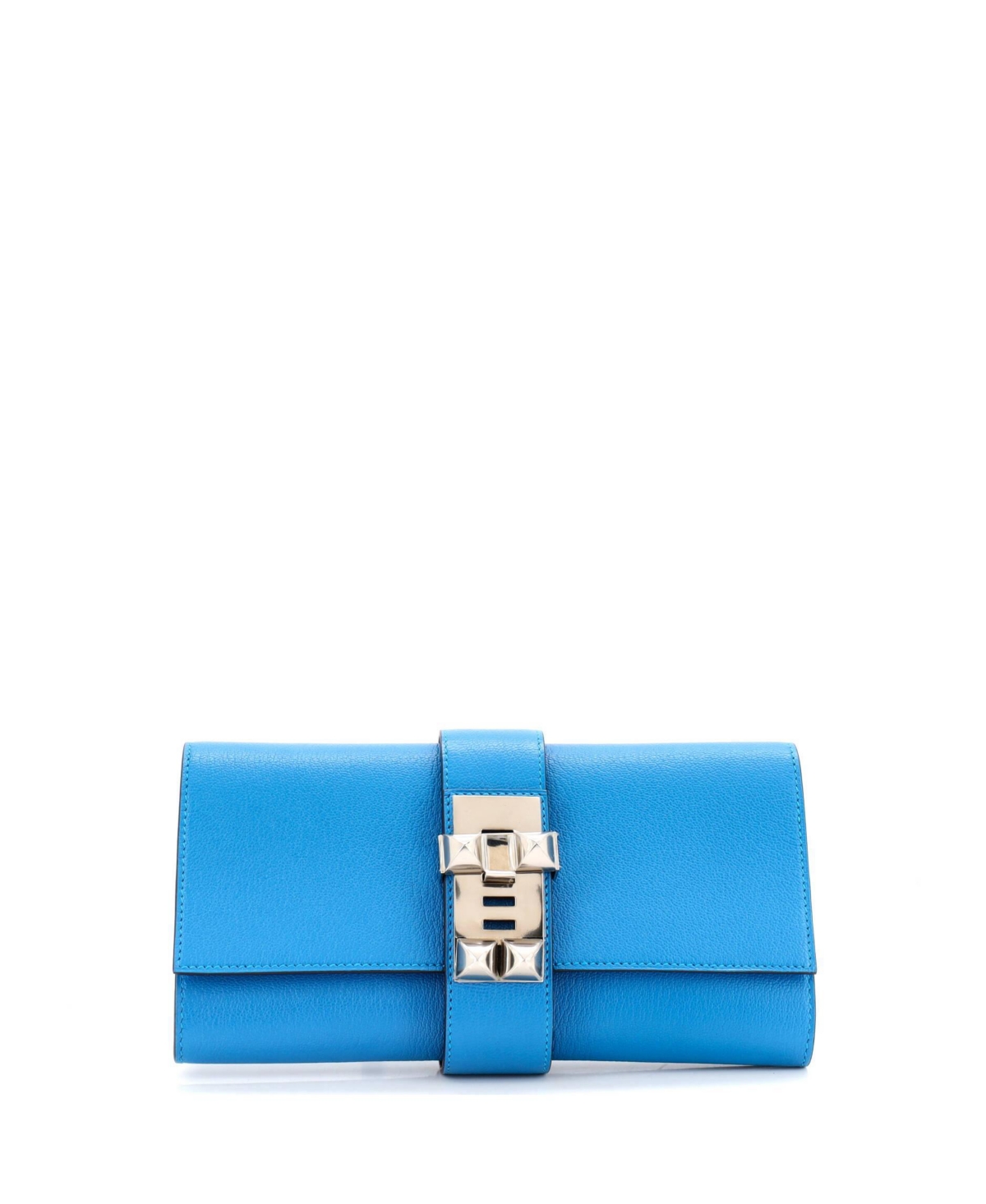 Pre-Owned HERMES 23 Medor Clutch Chevre Mysore – Blue Pre-Owned HERMES 23 Medor Clutch Chevre Mysore – Blue