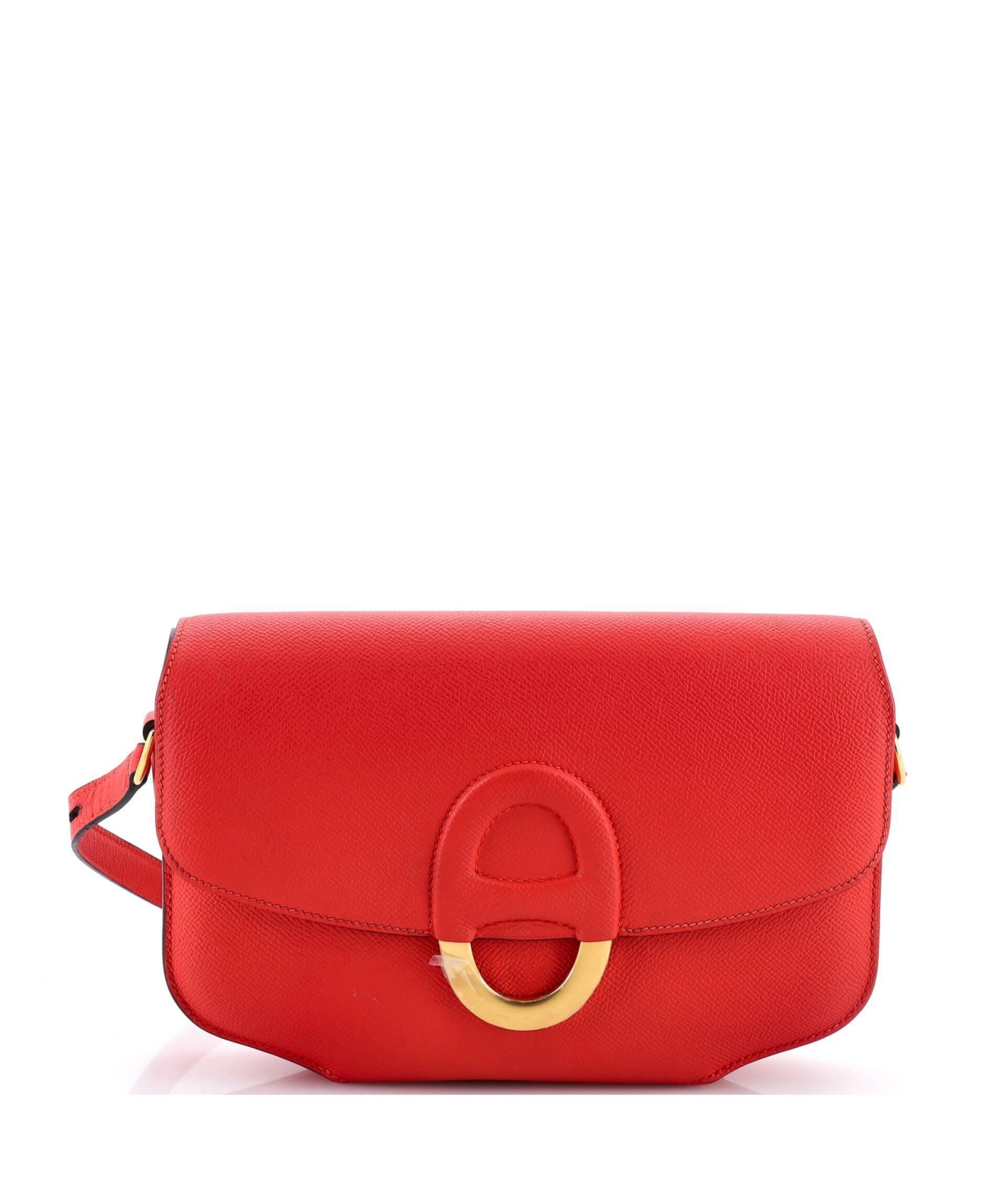 Pre-Owned HERMES 25 Cherche Midi Shoulder Bag Epsom – Red