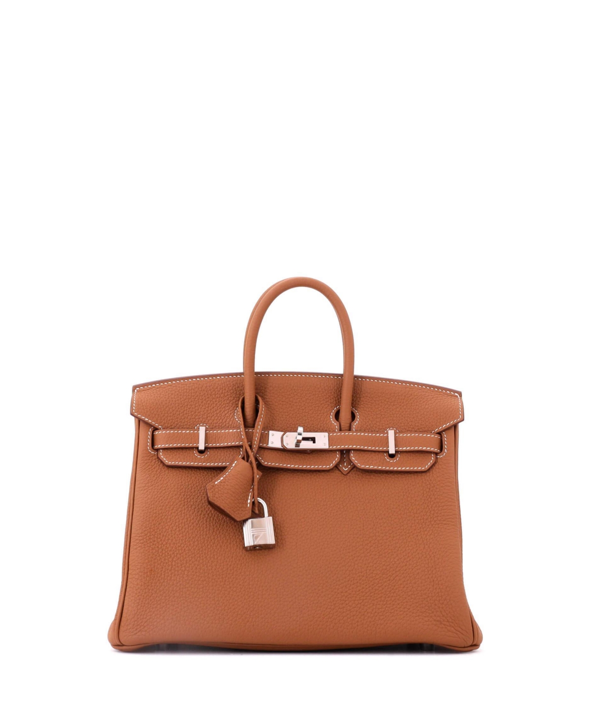 Pre-Owned HERMES Birkin 25 Handbag Brown Togo with Palladium Hardware – Brown Pre-Owned HERMES Birkin 25 Handbag Brown Togo with Palladium Hardware – Brown