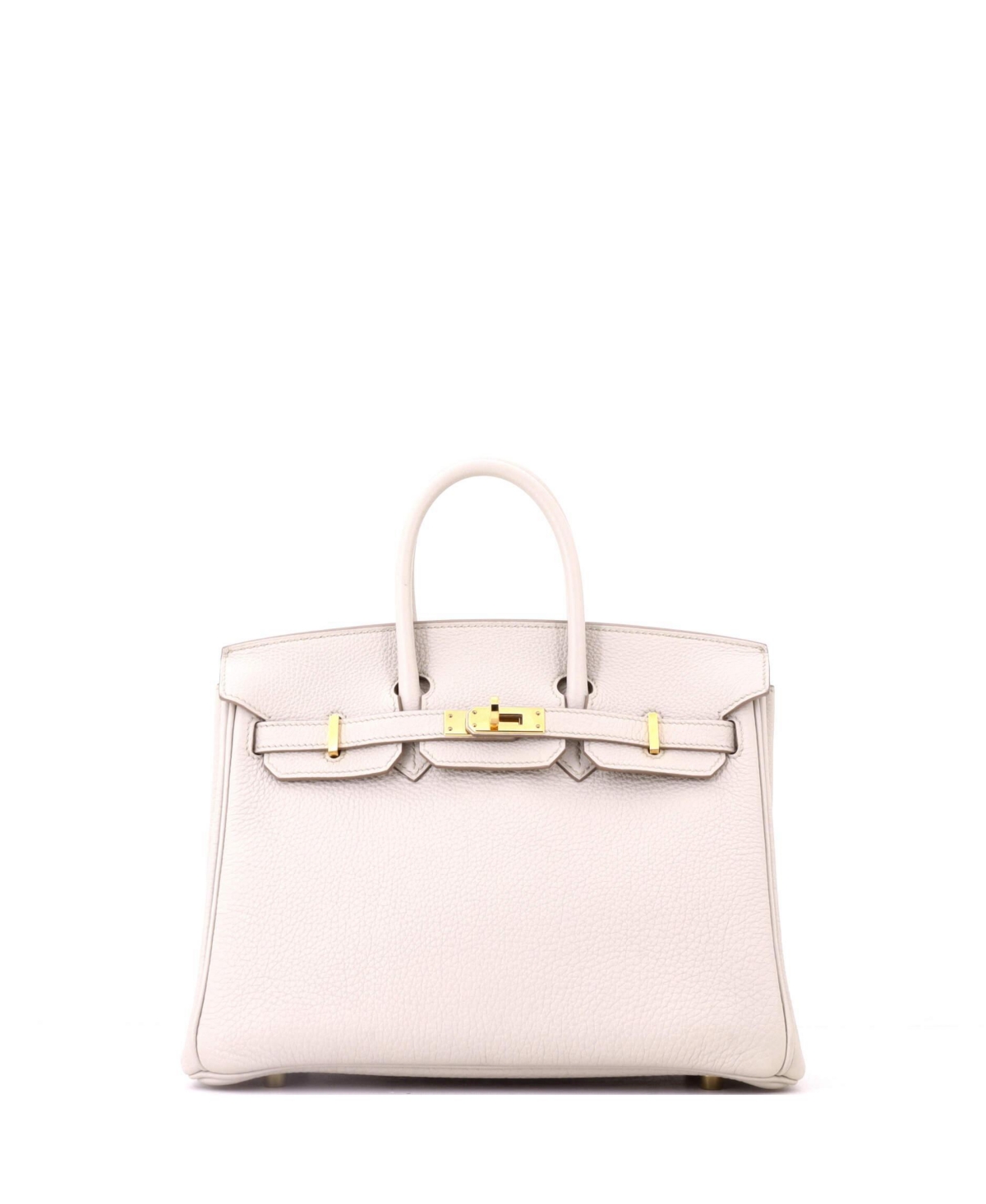 Pre-Owned HERMES Birkin 25 Handbag Light Togo with Gold Hardware – White Pre-Owned HERMES Birkin 25 Handbag Light Togo with Gold Hardware – White