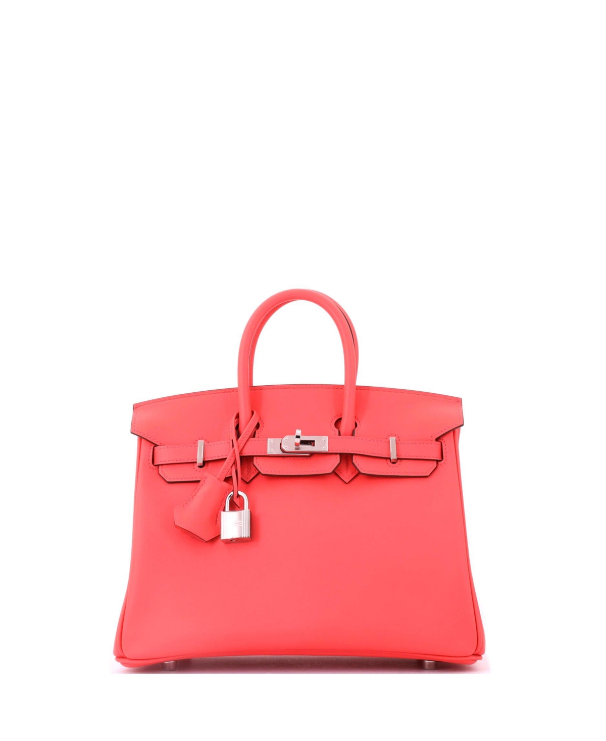 Pre-Owned HERMES Birkin 25 Handbag Pink Swift with Palladium Hardware – Pink Pre-Owned HERMES Birkin 25 Handbag Pink Swift with Palladium Hardware – Pink