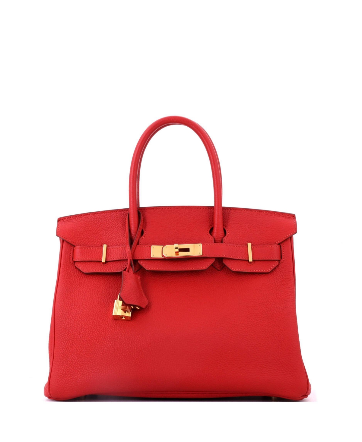 Pre-Owned HERMES Birkin 30 Handbag Red Togo with Gold Hardware – Red Pre-Owned HERMES Birkin 30 Handbag Red Togo with Gold Hardware – Red