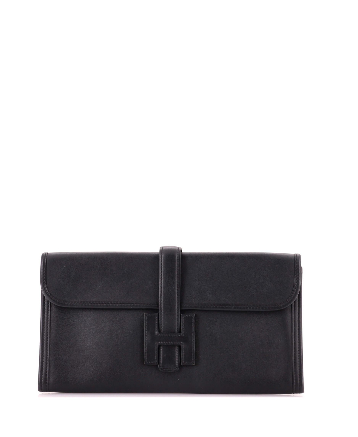 Pre-Owned Hermes 29 Jige Elan Clutch Swift – Black Pre-Owned Hermes 29 Jige Elan Clutch Swift – Black