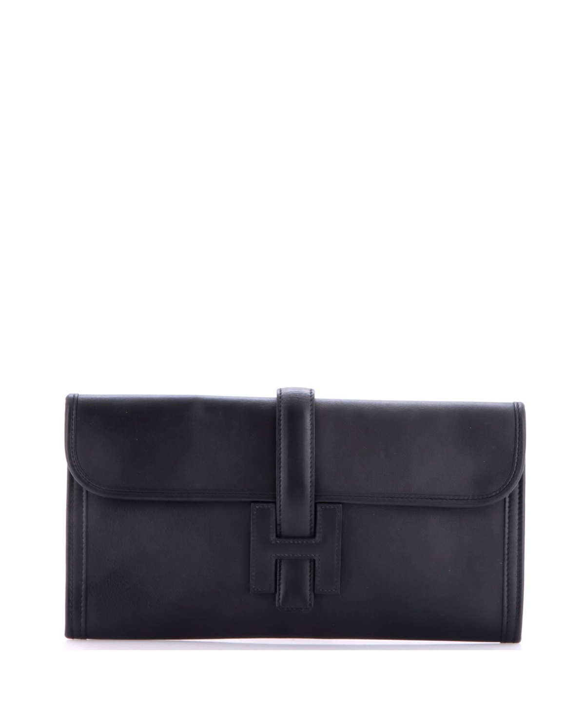 Pre-Owned Hermes 29 Jige Elan Clutch Swift – Black