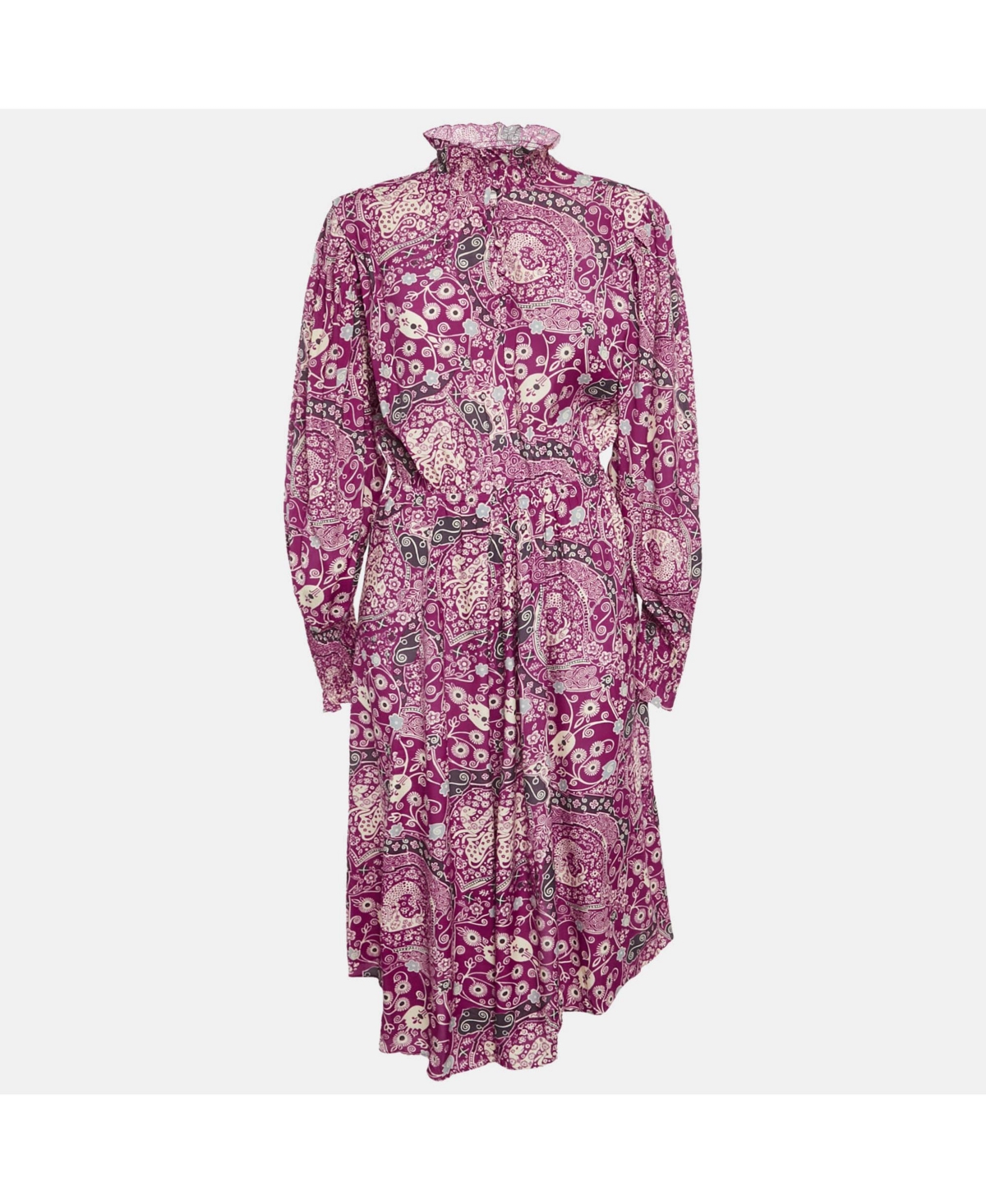 Pre-Owned Isabel Marant Women’s Etoile Pink Printed Crepe Cescott Midi Dress – Pink Pre-Owned Isabel Marant Women’s Etoile Pink Printed Crepe Cescott Midi Dress – Pink
