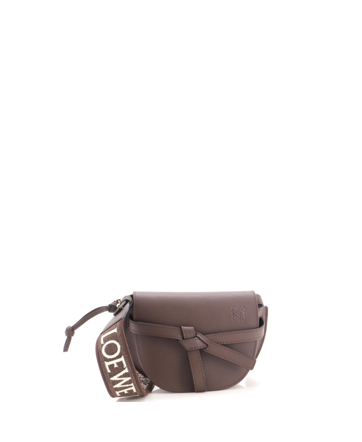 Pre-Owned Loewe Mini Gate Dual Shoulder Bag Leather – Brown Pre-Owned Loewe Mini Gate Dual Shoulder Bag Leather – Brown
