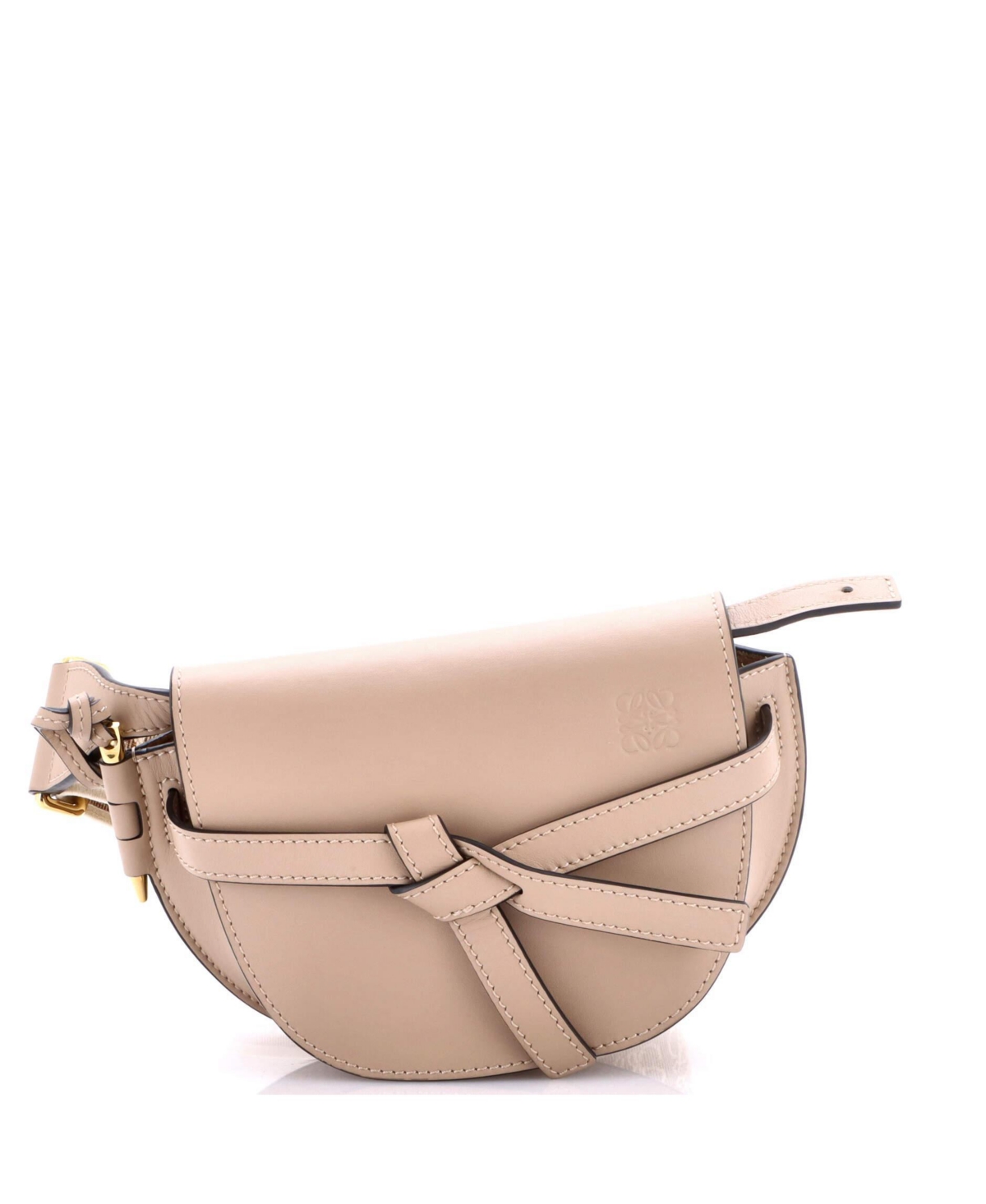 Pre-Owned Loewe Small Gate Dual Shoulder Bag Leather – Natural Pre-Owned Loewe Small Gate Dual Shoulder Bag Leather – Natural