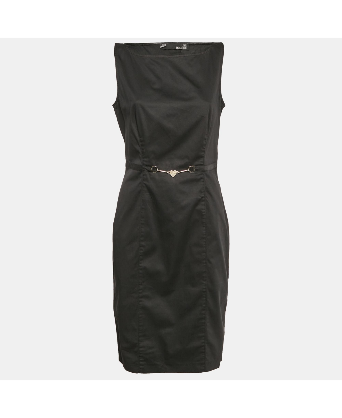 Pre-Owned Love Moschino Women’s Black Cotton Dress Pre-Owned Love Moschino Women’s Black Cotton Dress