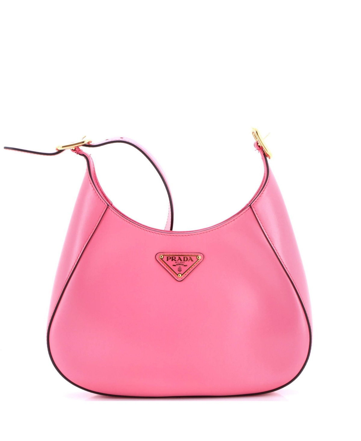 Pre-Owned Prada Medium Cleo Shoulder Bag Box Calf – Pink